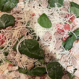 Tuscany chicken and sausage pizza