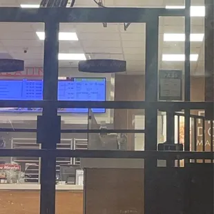 the inside of a restaurant