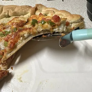 Absolutely sad display of a "stuffed pizza" will not be returning to this location anymore, the disrespect.