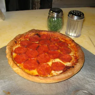 Our own tasty Pepperoni pizza. Yum!