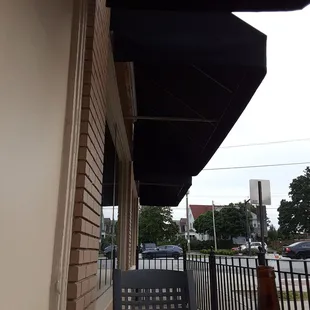 a view of the outside patio
