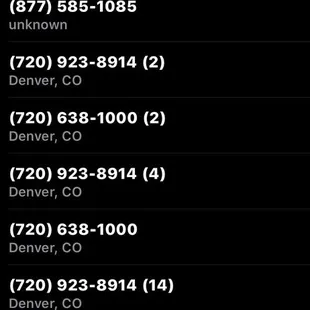 This is how many times I called for a refund and each time, they canceled my call. Absolute garbage people and garbage company