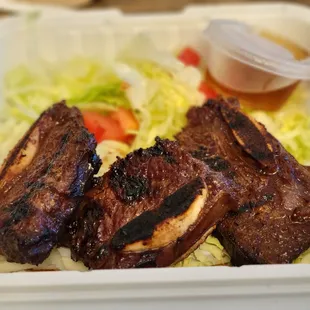Mini kalbi plate with all salad no rice