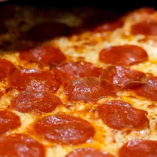 pepperoni and cheese topping