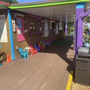 the outside of the shop