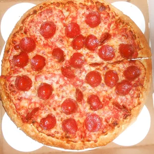 Pepperoni Pizza from Papa Roni's.