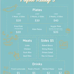 papa rudy's menu