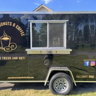 Food trailer, available for events, and moves to new locations daily!