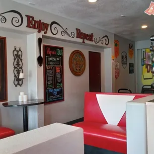the interior of a restaurant