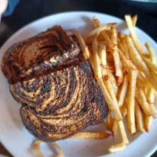 Patty melt and fries