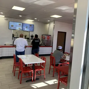 Very clean inside dining area