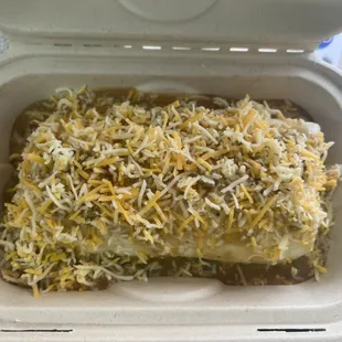 Smothered Breakfast Burrito