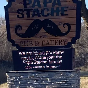 Sign out in front
