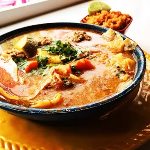 Las Albóndigas.  This traditional meatball stew is a limited time dish.  Get it while it lasts!