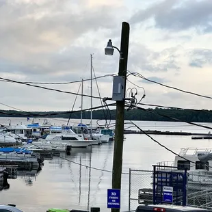 a marina full of boats