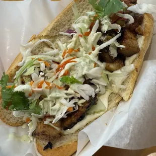 Pork belly sandwich