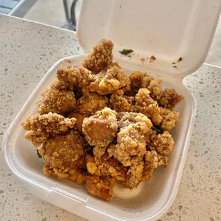 Popcorn chicken ($5) - mild spicy was barely spicy, so choose spicy if you like it!  Nicely fried and meaty pieces