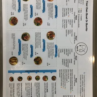 New menu just got out!