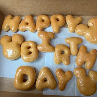 Custom Mickey donuts.