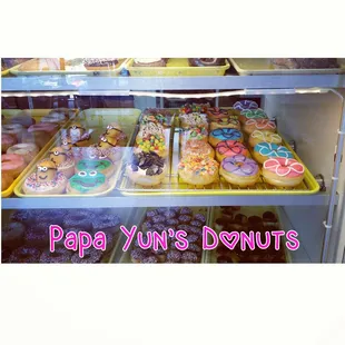 food, donuts, dough desserts