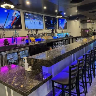 interior, sushi and sashimi