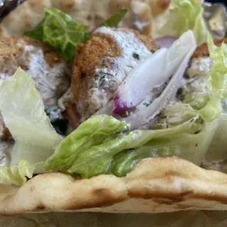 Falafela Greek Pita Sandwich