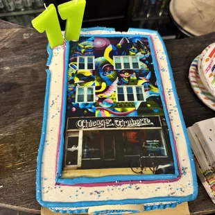 Top of cake