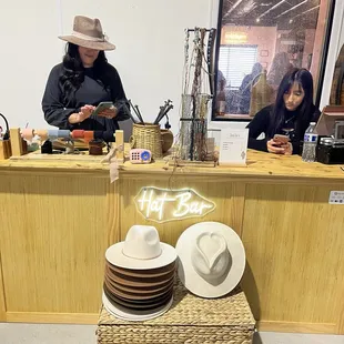 Custom hat bar