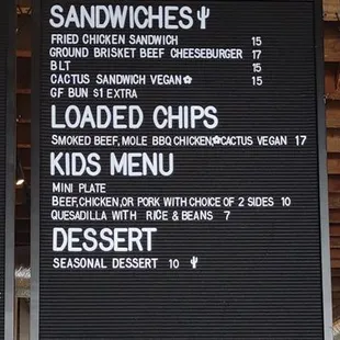 Menu boards