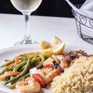a plate of food