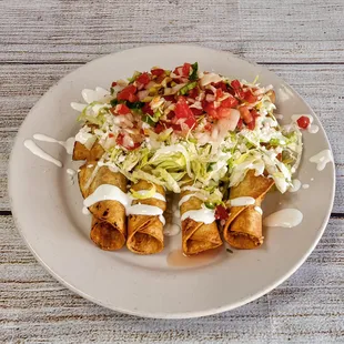Chicken &amp; Potato Taquitos (Flautas)