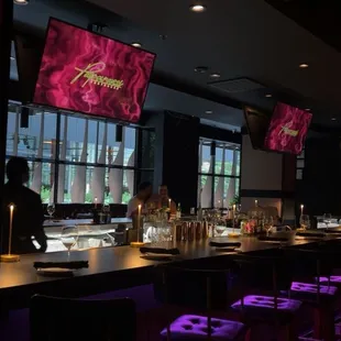 Extra large bar area inside