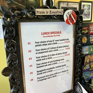 Lunch specials