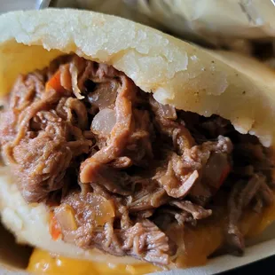 Beef arepa