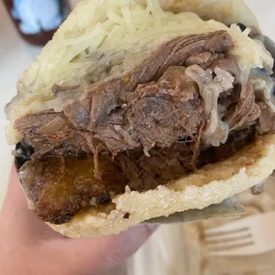 Arepa Pabellon. It&apos;s a thick boy