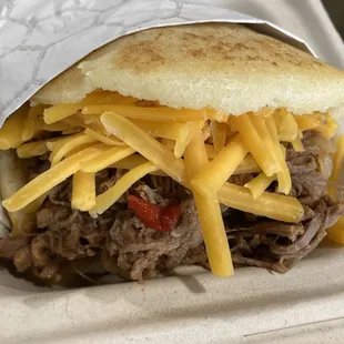 Beef Arepa