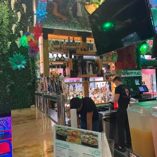 Bar seating is good and faster.