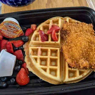 food, waffles