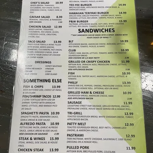 Food menu 2 - 10/26/21