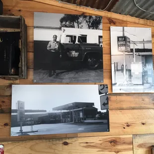 Pictures of the gas station before it was converted into a yummy BBQ