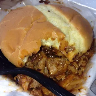 BBQ Chopped Pork Sandwich