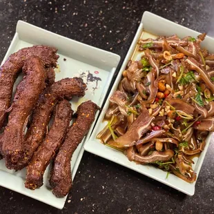 Pig ears , duck necks