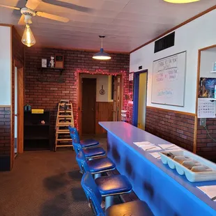 Bar to eat at as well as back room from meetings or family  gathering.  Unsure if open are right now