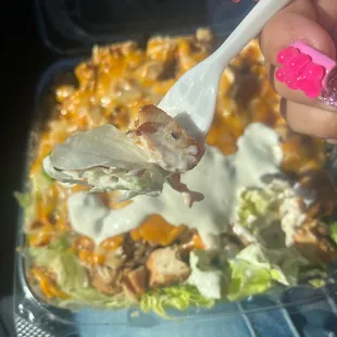 Dead knat in my Grilled Chicken Salad