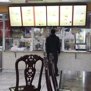 The menu