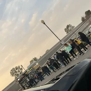 Line 15 minutes after opening