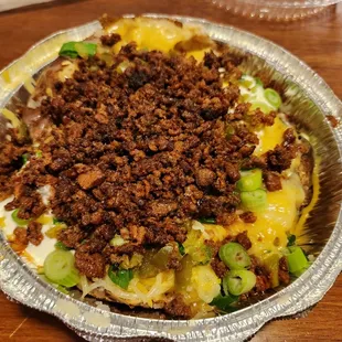 Chorizo loaded potato