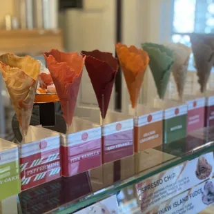 Soooooo many cones to choose from