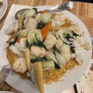 Seafood Combo Pan Fried Noodles
