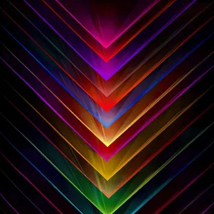 a multi - colored chevron pattern